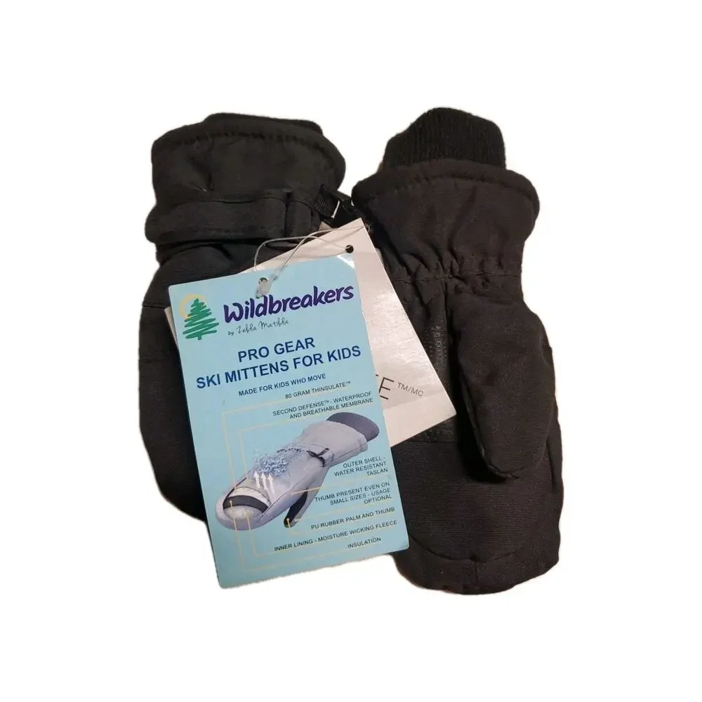 Wildbreakers Pro Gear Kids Ski Mittens 3M Thinsulate Winter Snow Gloves